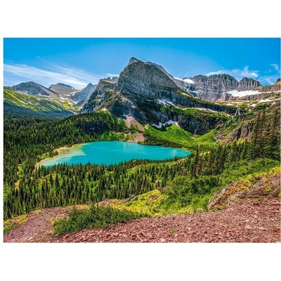 Castorland Jazero Grinnell Národný park Glacier USA 3000 dielov