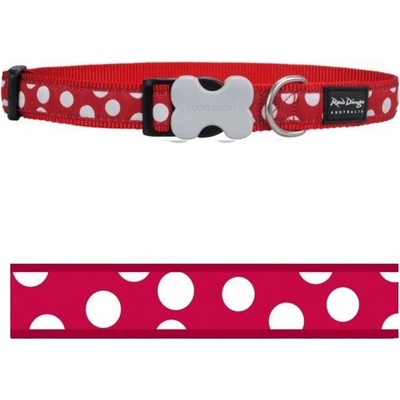 Red Dingo Obojek White Spots