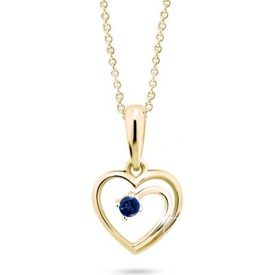 Cutie Diamonds přívěsek ze žlutého zlata se safírem DZ6300 1602 40 SF X L1