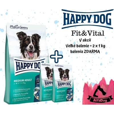 Happy Dog Fit & Vital Adult Medium 12,5 kg