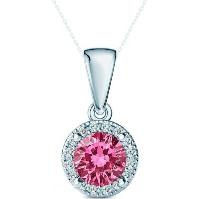 Savicki Prívesok This is Love biele zlato ružový laboratórny diamant laboratórne diamanty TIL Z01 BR 050 LABPINK B