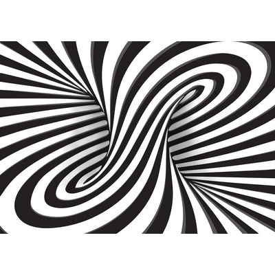 Preinterier FT3832 Fototapeta na stenu 3D - Čiernobiely tunel vlies 152cm x 104cm