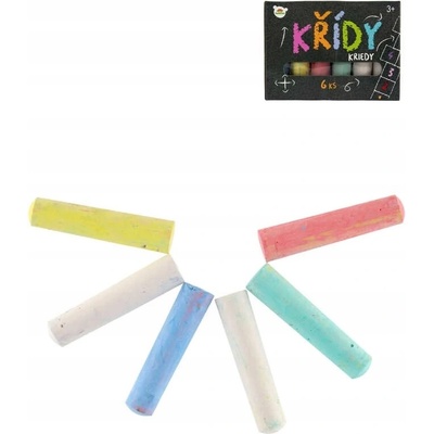 Teddies křídy barevné chodníkové 6 ks