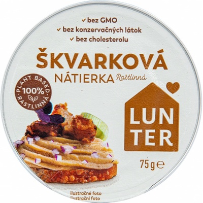 Lunter Pomazánka Škvarková Rostlinná Konzerva 75 g – Hledejceny.cz