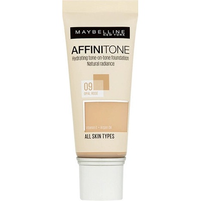 Maybelline Affinitone Hydrating Tone-One-Tone Foundation Zjednocujúci make-up s HD pigmentmi 02 Light Porcelain 30 ml