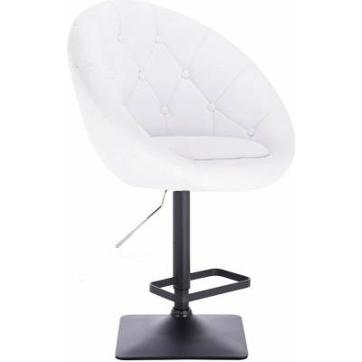 LuxuryForm Design Vera na čiernej hranatej podstave / biela