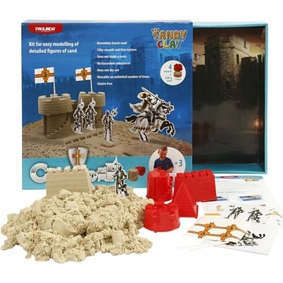 Creative SADA Kinetický písek Sandy Clay magický tekutý písek HRAD
