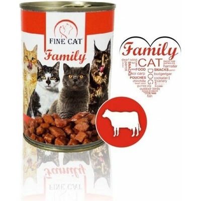 Fine Cat Family hovädzie 415 g