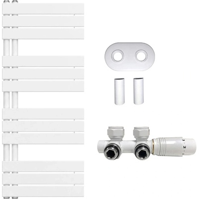CERANO Theo asymetrické pripojenie 50 mm 1200 mm x 500 mm bílá lesklá CER-031859