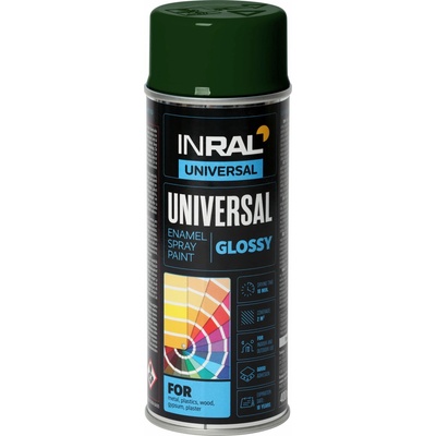 TEGRA INRAL univerzálny email v spreji 400 ml – zelená machová (RAL 6005)