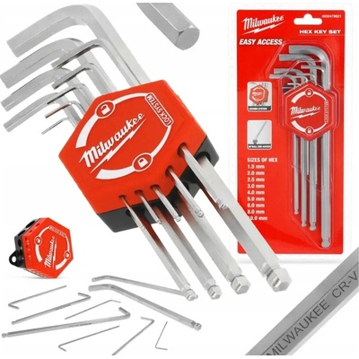 Milwaukee Nástrčné kľúče HEX 1,5 ÷ 10 mm. Sada 9 kusov 4932478621