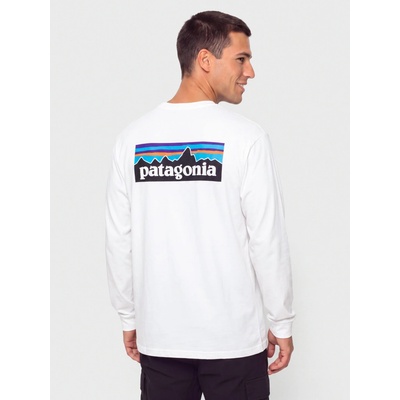 Patagonia P 6 Logo Responsibili Fiber White