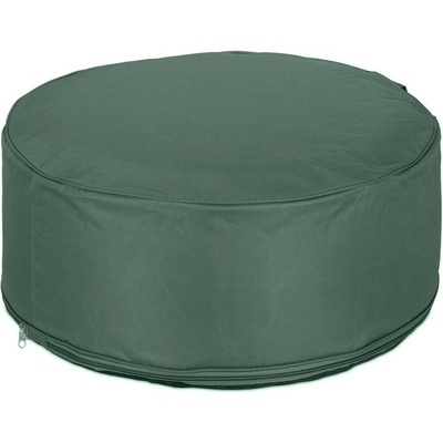 Home Deco Taburet látkový tmavě zelený, vnitřní výplň nafukovací, průměr 55 cm