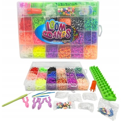 Loom bands Gumičky na výrobu náramků 4800 Kusů