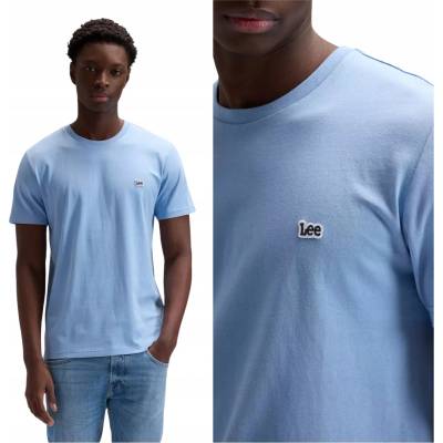 Lee Regular Patch Logo Short Sleeve Tee 112376472 modré