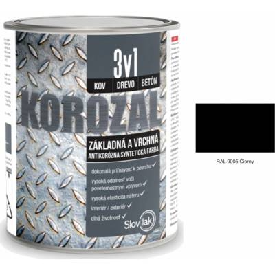 Korozal 3v1 RAL 9005 čierny 0,75l