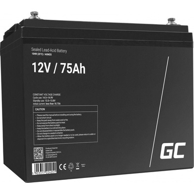 Green Cell 12V 75Ah AGM25
