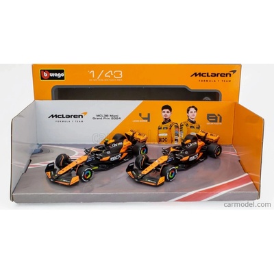 Bburago F1 McLaren MCL38 ´24 2er-Set model auta 1:43