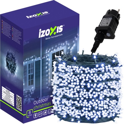 ISO TRADE Vianočné svetlá do exteriéru 500LED 35m - studená biela