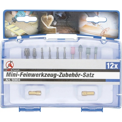 BGS 50804 Kraftmann - Frézy Mini 3-8 mm, broušení, rycí, sada 12 dílů