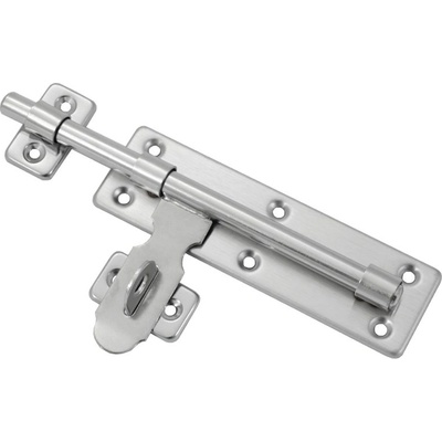 Nerezová zástrč s okem pro visací zámek 100mm Povrch: nerez, Délka v mm: 200