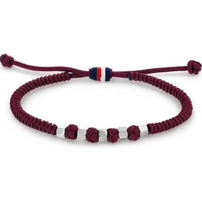 Tommy Hilfiger Vínový šňurkový náramek 2790678