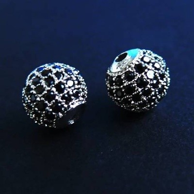 ČIŠTÍN Korálek 282213007 Stříbrný na náramek se swarovski krystal - blue zirkon, P 1371
