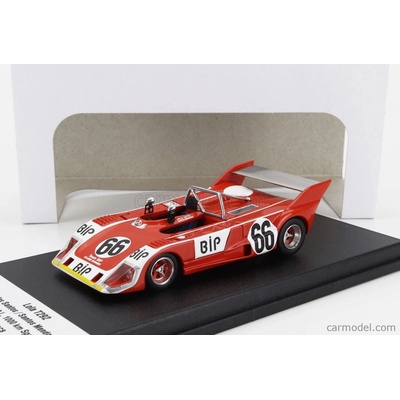 Trofeu Lola T292 N 66 Winner Sport 2.0l Class Spa 1973 Carlos Santos Santos Mendonca Červená Bílá 1:43