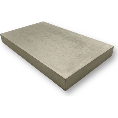 Betonová stříška na zídky a plotové dílce – rovná, hladká (50 × 30 × 5 cm) Barva: Přírodní