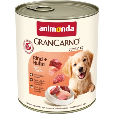 Animonda GranCarno Junior hovězí & Chicken 6 x 800 g – Hledejceny.cz
