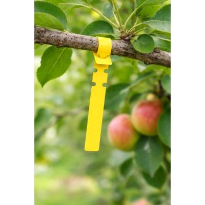 Plastová Etiketa záhradnícka vodeodolná, 20 mm x 210 mm, Plast, Žltá, Balenie - 100 ks