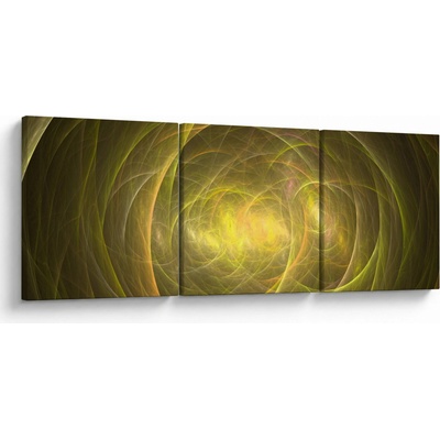 Moderní abstraktní obraz, třídílný 90x30 cm
