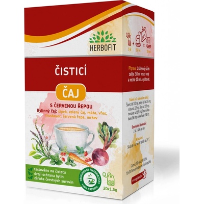 Herbofit bylinný čaj čistící 20 x 1,5 g