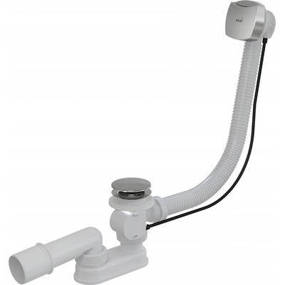 Sifon vanový automat 57cm chrom-plast A51CRM kompletní, d70mm zátka Alcadrain Plast A51CRM (A51CRM)
