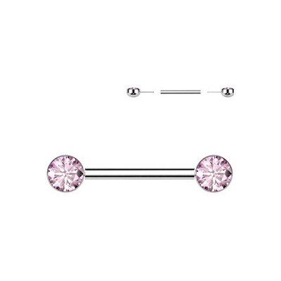 Šperky4U piercing do bradavky titan Push In TIT1406-P