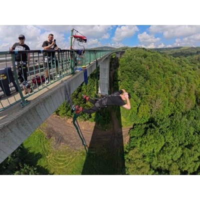 Bungee jumping z mostu v Chomutově, 2 osoby, Bez záznamu, Houpačka v tandemu