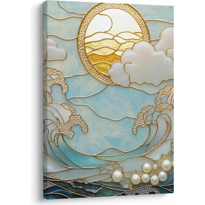 Obraz - 3D perly v oceáne, jednodielny 50x70 cm