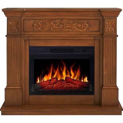 ArtiFlame Elektrický krb ArtiFlame Toscana AF23S dub voľne stojaci LED plameň výkon 1 8 kW do 30 m² so zvukovým efektom