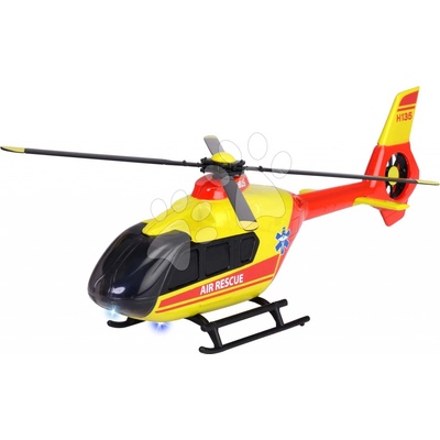 Majorette Helikoptéra záchranná Airbus H135 Rescue Helicopter kovová se zvukem a světlem 25,5 cm
