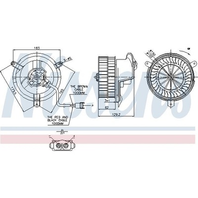 Vnitřní ventilátor NISSENS 87022