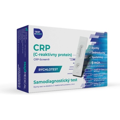 Test4Body CRP C-reaktivní protein samodiagnostický rychlotest z krve