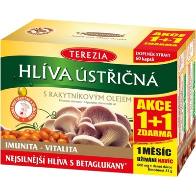 Terezia Hliva ustricovitá s rakytníkovým olejom 60 kapsúl akcia 1+1 ZADARMO
