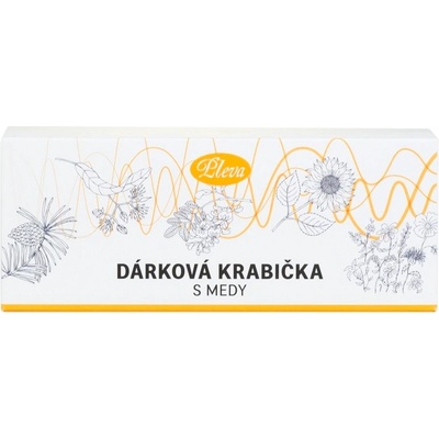 Pleva Dárková krabička medů žlutá 3 x 170 g