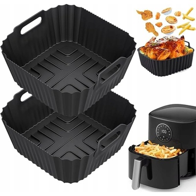 SILIKONOVÁ ORGANIZÉR DO BEZTUKOVÉ FRITÉZY FORMA NA AIR FRYER 18 X 18 CM