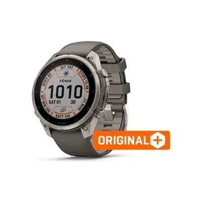 Garmin fenix 9 Pro - inReach, 47mm, Sapphire Solar, Titanium, Pebble Gray/Silver Gray band 010-04338-01