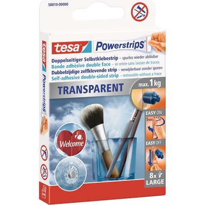 Tesa Powerstrips Obojstranná lepiaca páska transparentná 58810
