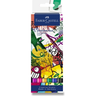 Faber-Castell 164525 Goldfaber Aqua Dual Marker 6 ks Graffiti