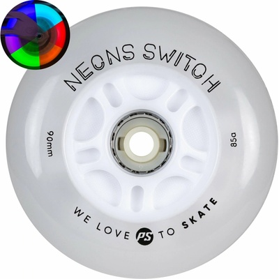 Powerslide Neons Switch LED 90mm 85A 4ks