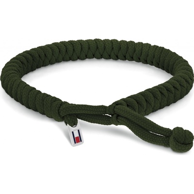 Tommy Hilfiger Khaki nylonový proplétaný náramek Axel 2790594
