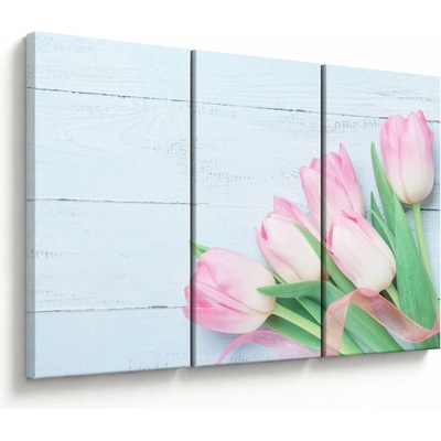 Obraz - Kytica tulipánov, trojdielne 120x80 cm
